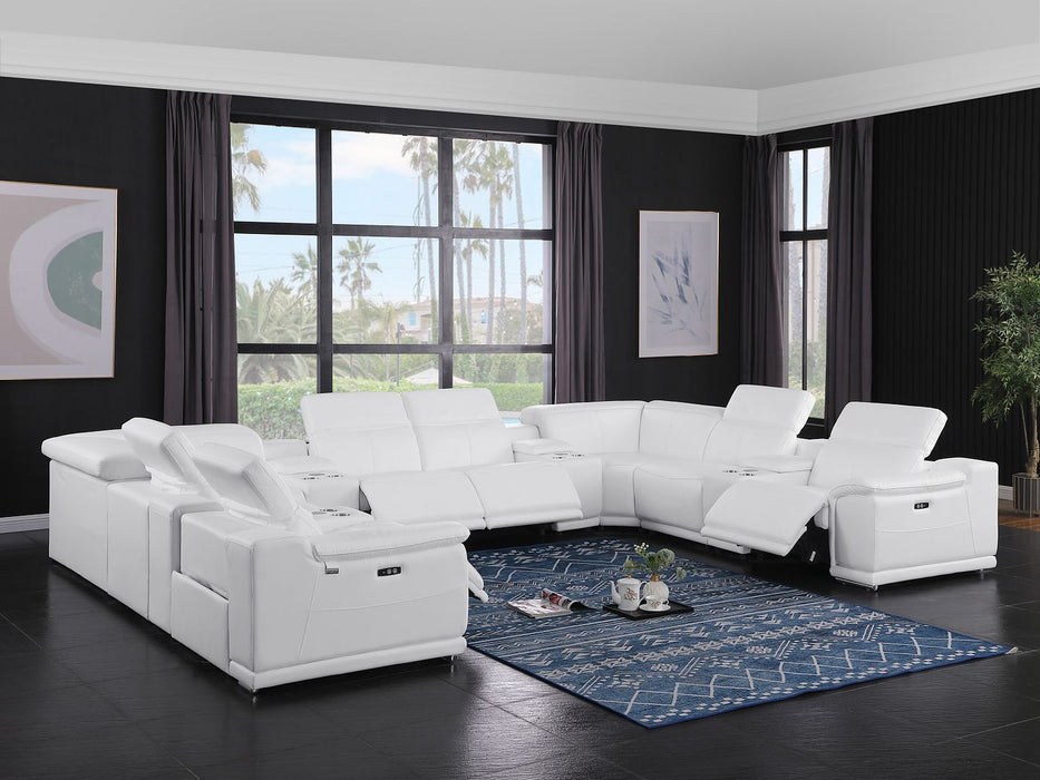9762 - 12-Piece U-Shaped Sectional Sofa With 4 Power Recliners
