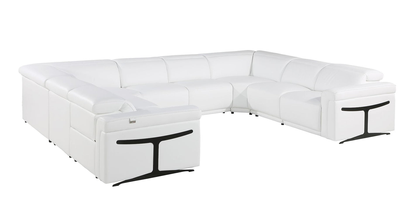 1126 - 8-Piece U-Shaped Sectional Sofa In With 4 Power Recliners & Power Headrests