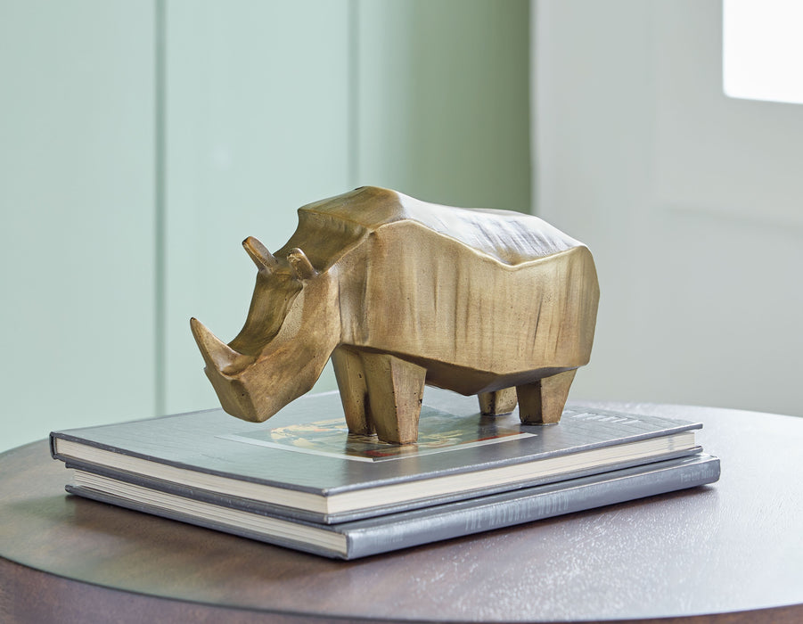 Gentwell - Sculpture - Antique Gold Finish