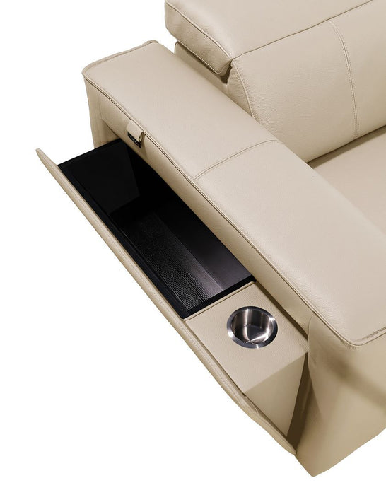 1224 - 5-Piece L-Shaped Sectional Sofa In With 3 Power Recliners & Power Headrests