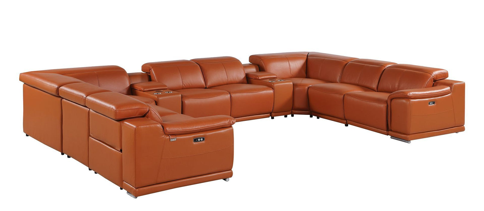 9762 - 10-Piece U-Shaped Sectional Sofa With 4 Power Recliners