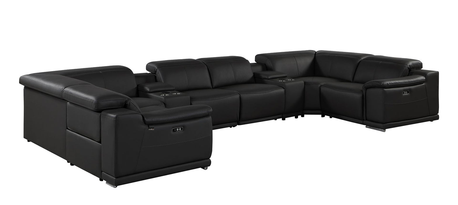 9762 - 8-Piece U Shaped Sectional Sofa With 4 Power Recliner