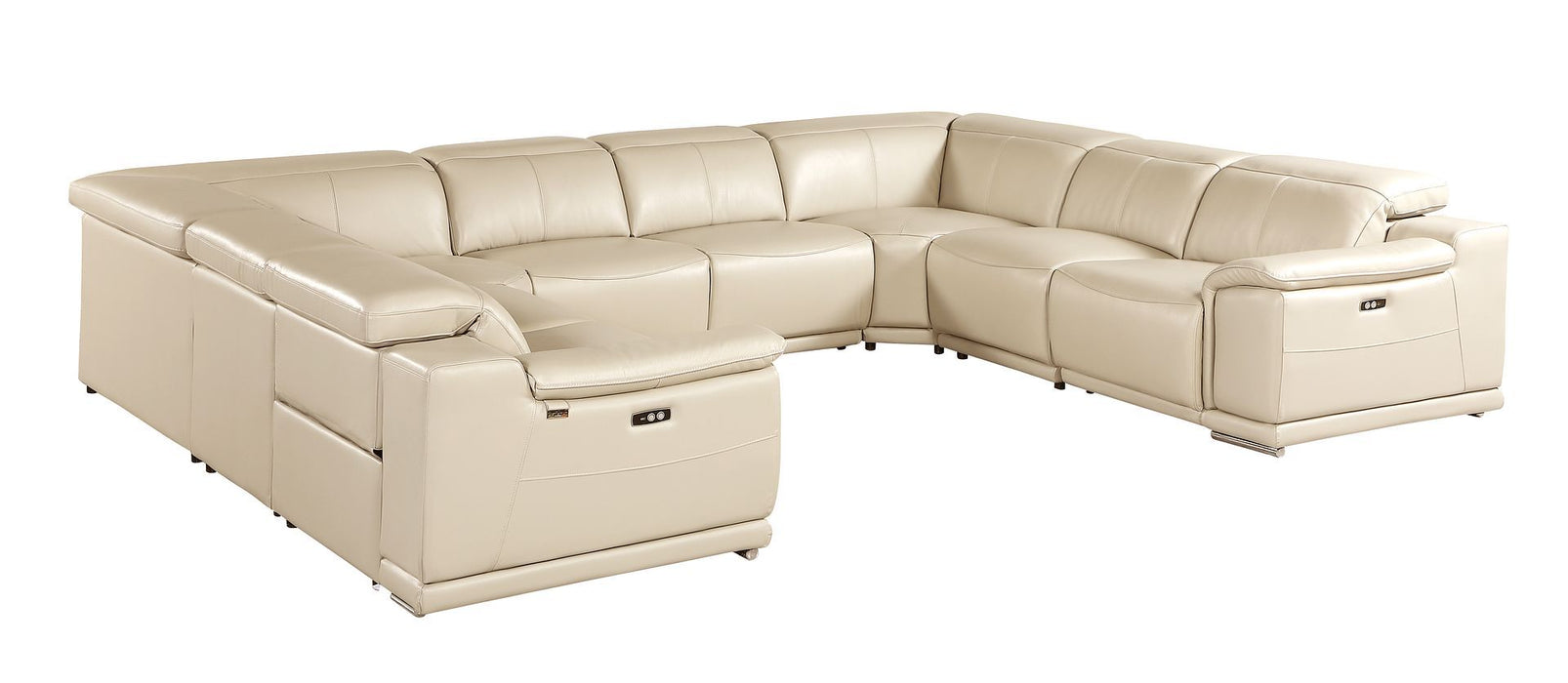 9762 - 8-Piece U Shaped Sectional Sofa With 4 Power Recliners