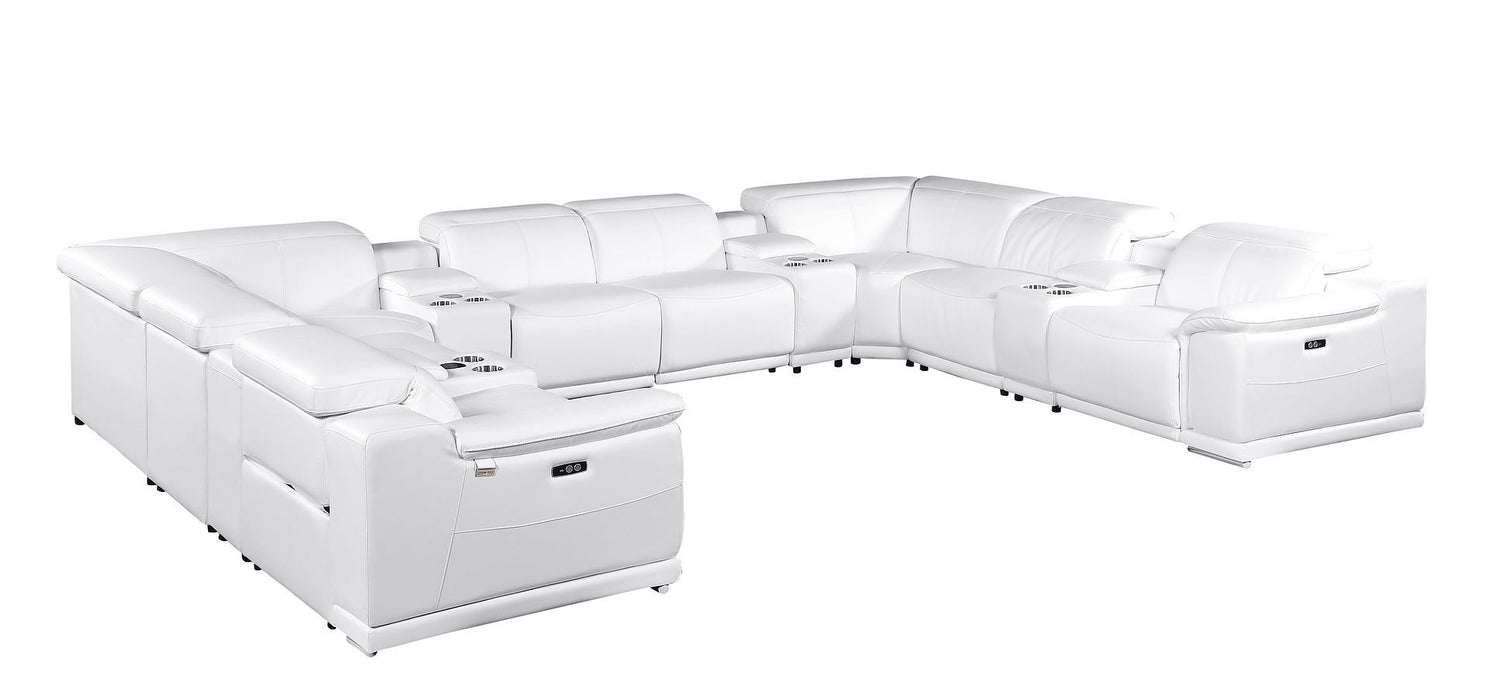 9762 - 12-Piece U-Shaped Sectional Sofa With 4 Power Recliners