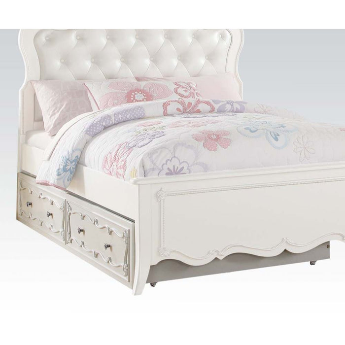 Edalene - Twin Trundle - Pearl White