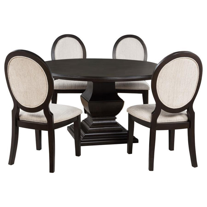Twyla - Round Wood Dining Room Table Set