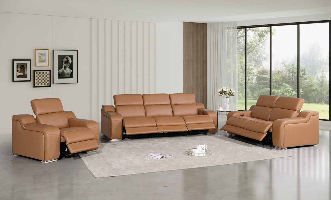 1116 - 6-Piece Modular Power Reclining Sofa, Loveseat & Chair Set In With 6 Power Recliners & Power Headrests