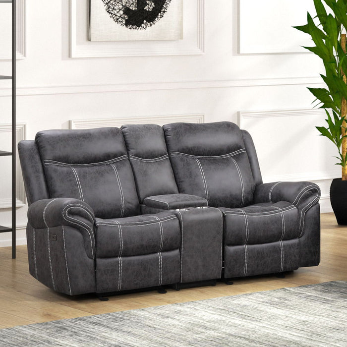 Zubaida - Loveseat w/USB Dock & Console (Glider & Motion)