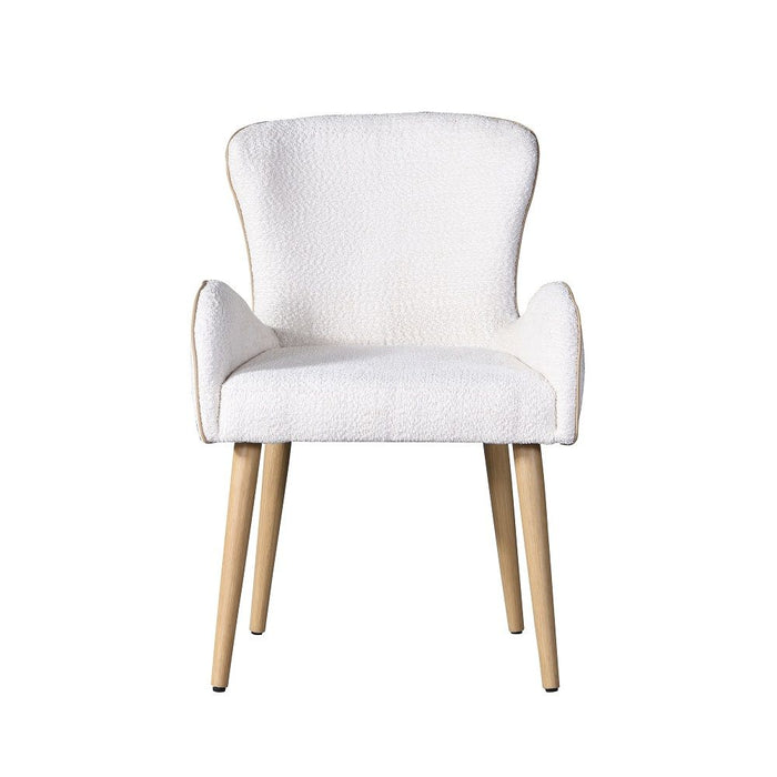 Adalynn - Side Chair Set of 2) - Beige Boucle & Oak