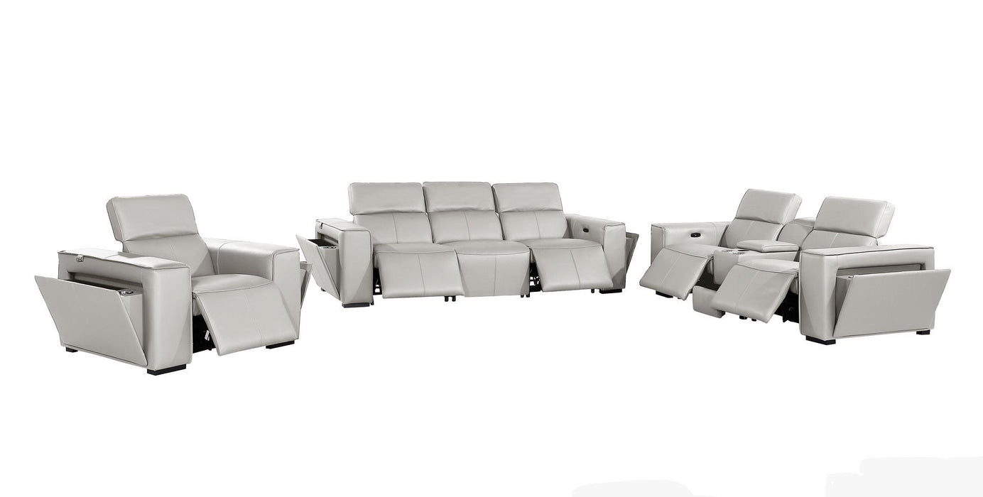 1224 - 7-Piece Modular Power Reclining Sofa, Loveseat & Chair Set In With 5 Power Recliners & Power Headrests