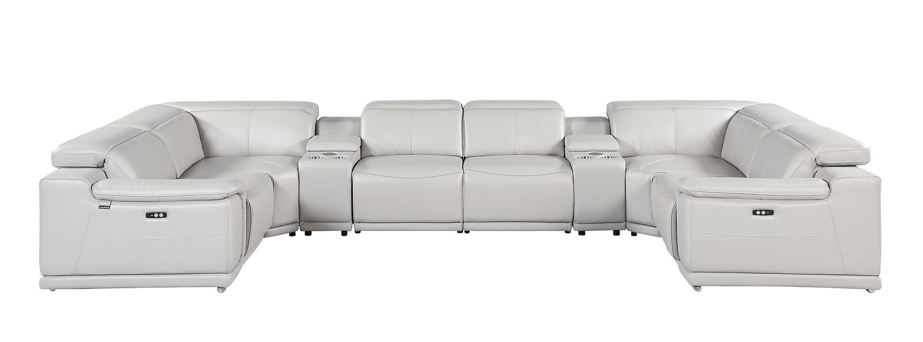9762 - 8-Piece U-Shaped Sectional Sofa With 2 Power Recliners