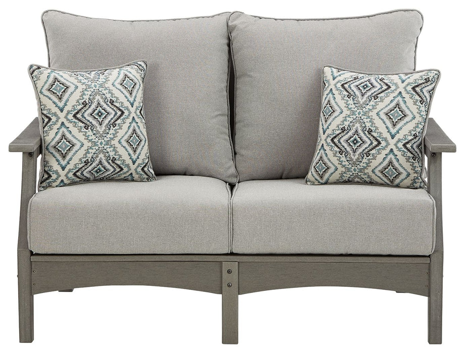 Visola - Loveseat w/Cushion - Gray