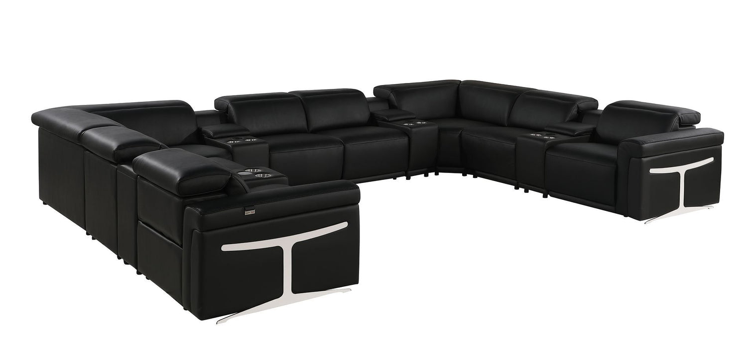 1126 - 12-Piece U-Shaped Sectional Sofa In With 4 Power Recliners & Power Headrests