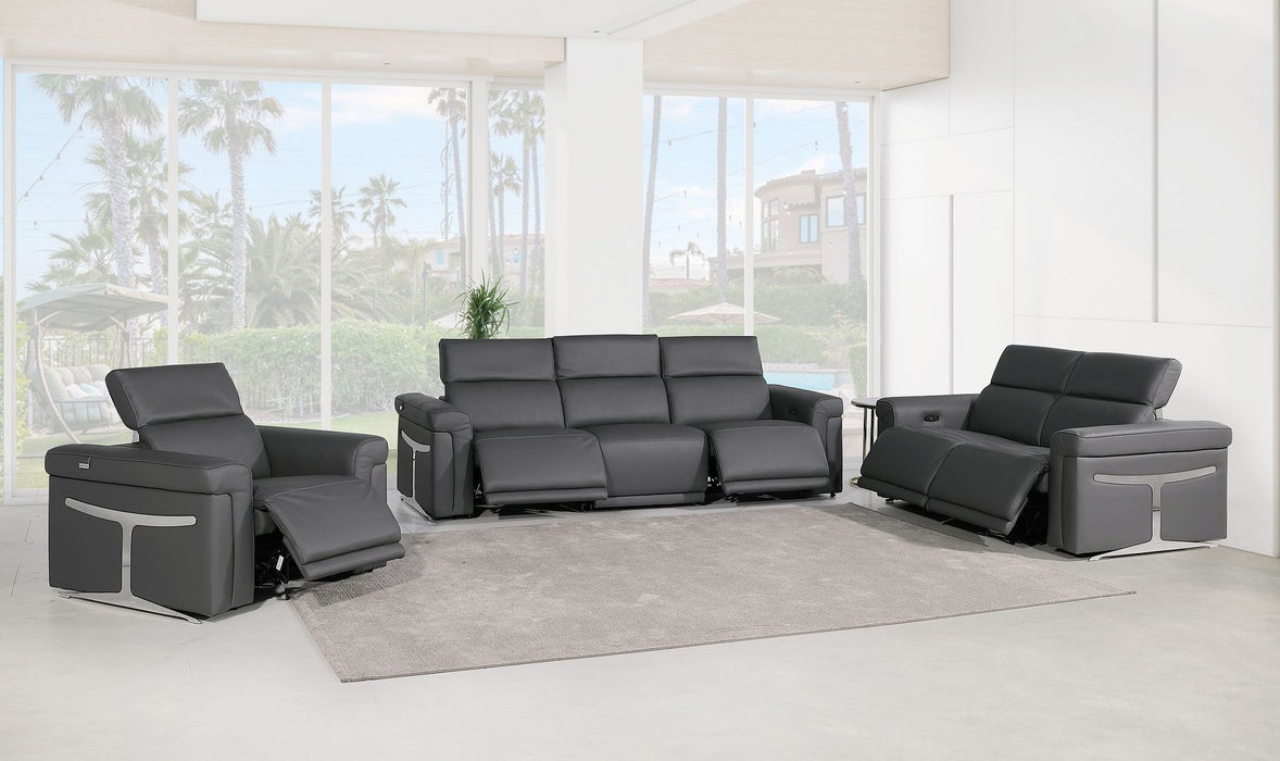 1126 - 6-Piece Modular Power Reclining Sofa, Loveseat & Chair Set In With 5 Power Recliners & Power Headrests