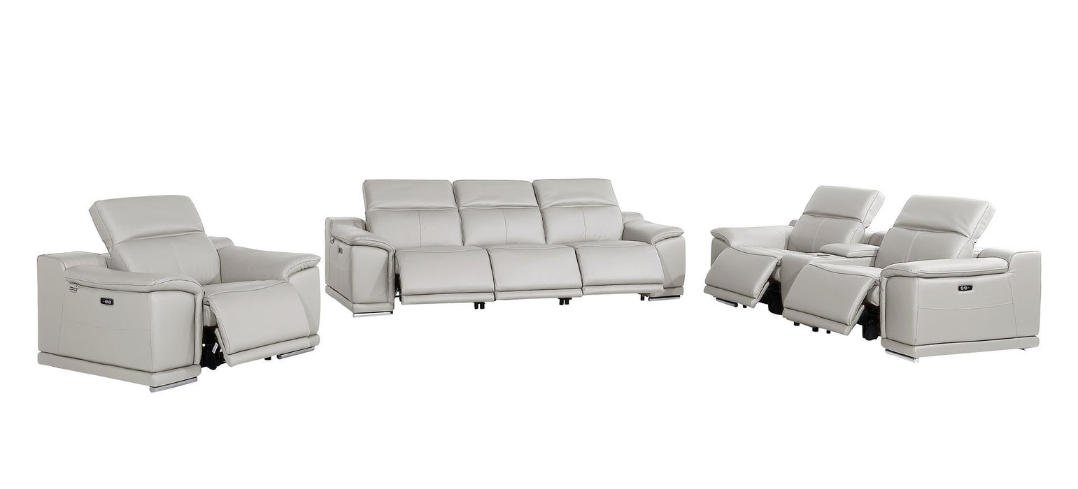 9762 - 7-Piece Modular Power Reclining Sofa, Loveseat And Chair Set With 6 Power Recliners In