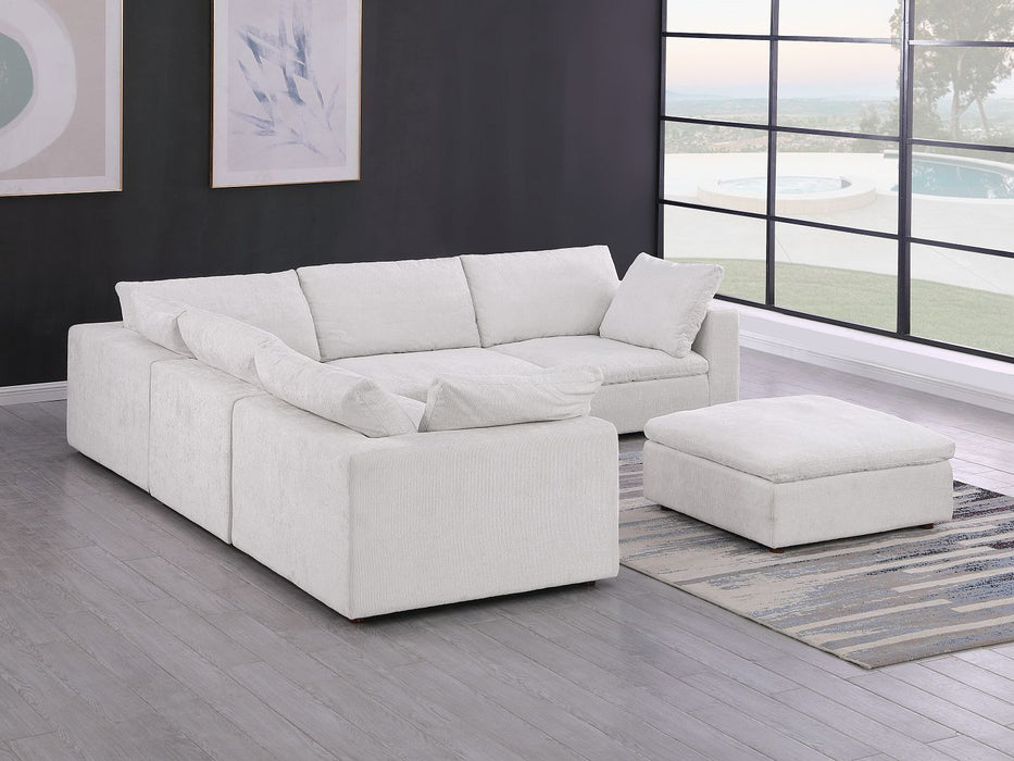 1100 - 6-Piece L-Shaped Sectional - Pearl
