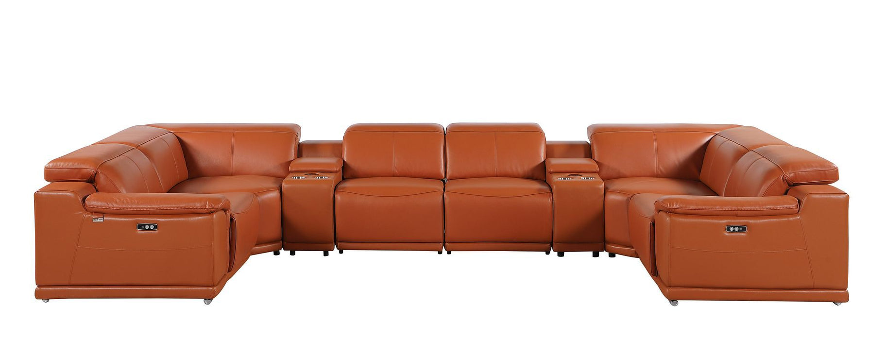9762 - 8-Piece U-Shaped Sectional Sofa With 2 Power Recliners