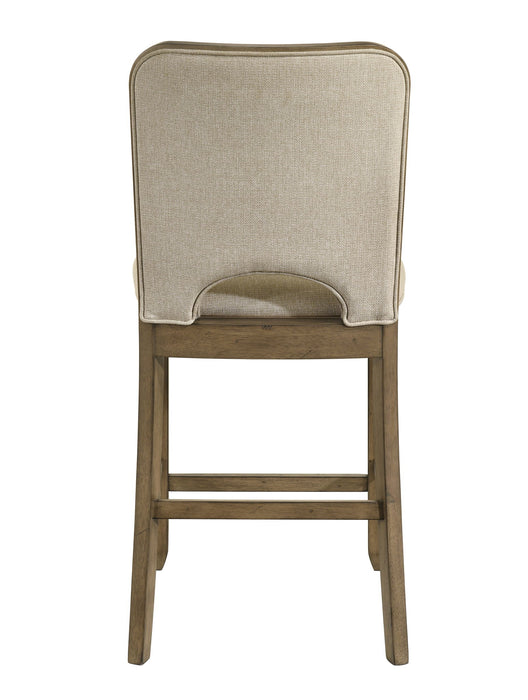 Cockrell - Counter Height Chair (Set of 2) - Light Brown / Beige