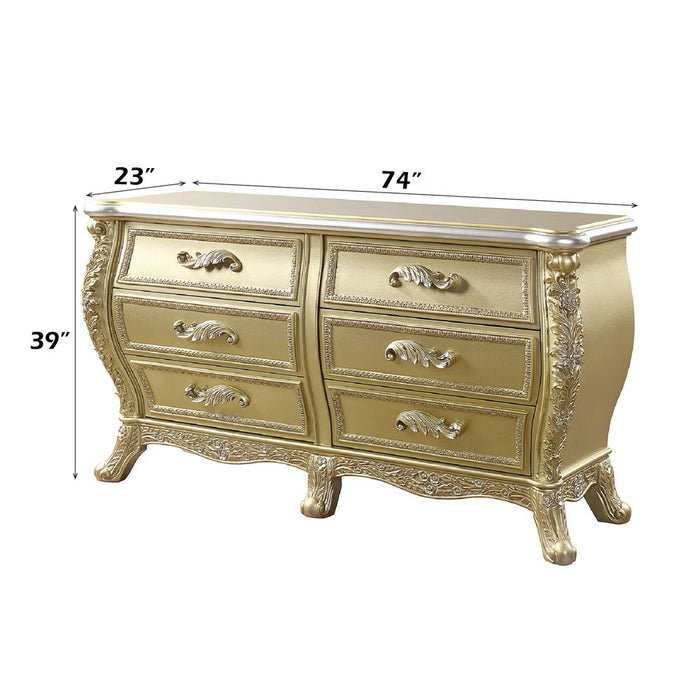 Cabriole - Dresser - Gold