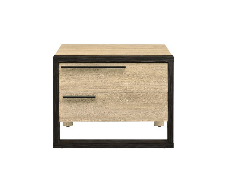 Erasto - Accent Table - Oak & Black