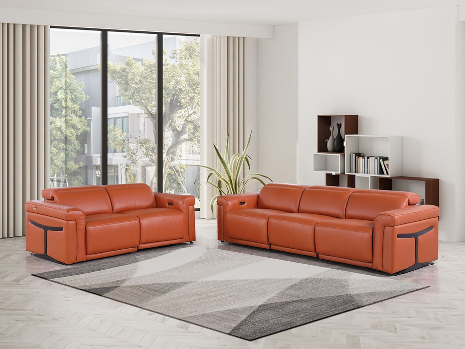 1126 - 5-Piece Modular Power Reclining Sofa And Loveseat Set In With 4 Power Recliners & Power Headrests