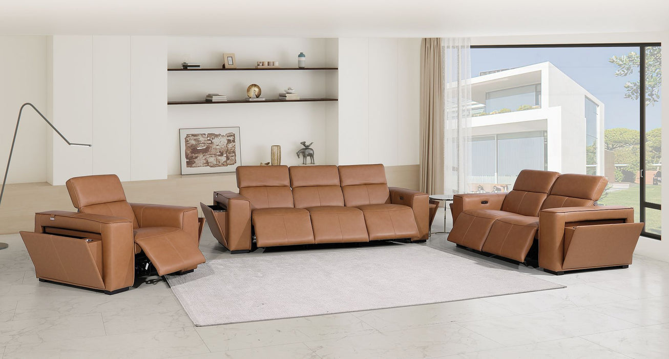 1224 - 6-Piece Modular Power Reclining Sofa, Loveseat & Chair Set In With 6 Power Recliners & Power Headrests