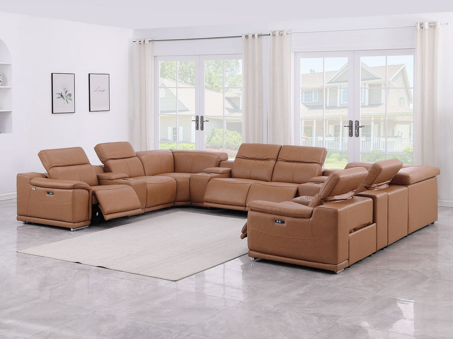 9762 - 12-Piece U-Shaped Sectional Sofa With 4 Power Recliners