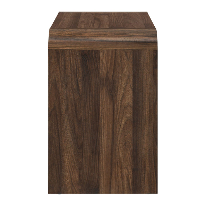 Mara - Two Drawer End Table / Bedside Table - Walnut