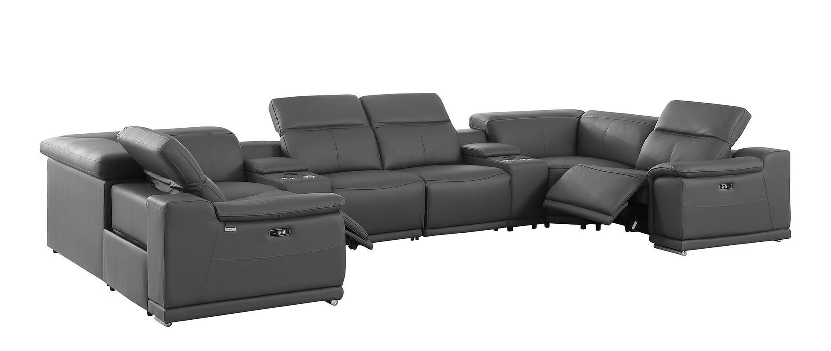 9762 - 8-Piece U-Shaped Sectional Sofa With 2 Power Recliners