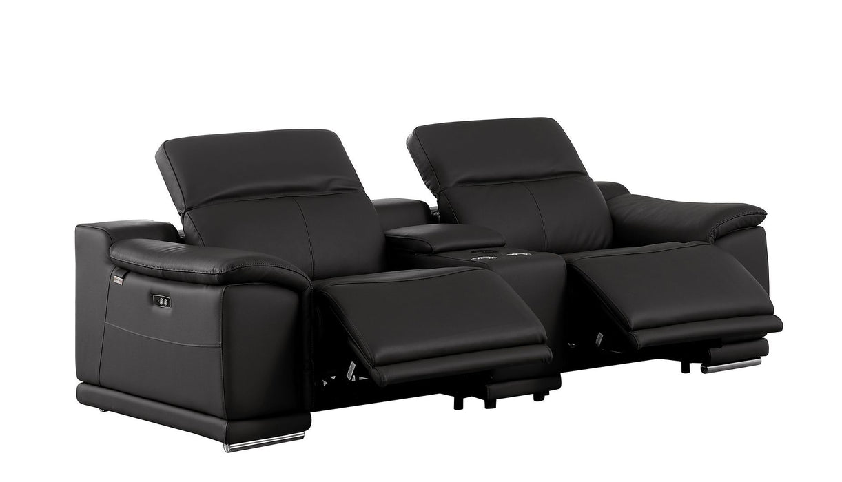 9762 - 3-Piece Modular Power Reclining Console Loveseat With 2 Power Recliners In