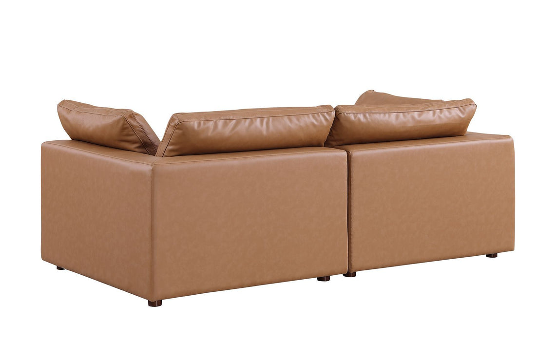 1100 - 3-Piece Sofa Set With Ottoman (Top-Grain Italian Leather)
