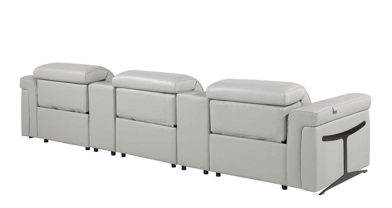 1126 - 5-Piece Modular Power Reclining Sofa In With 3 Power Recliners & Power Headrests