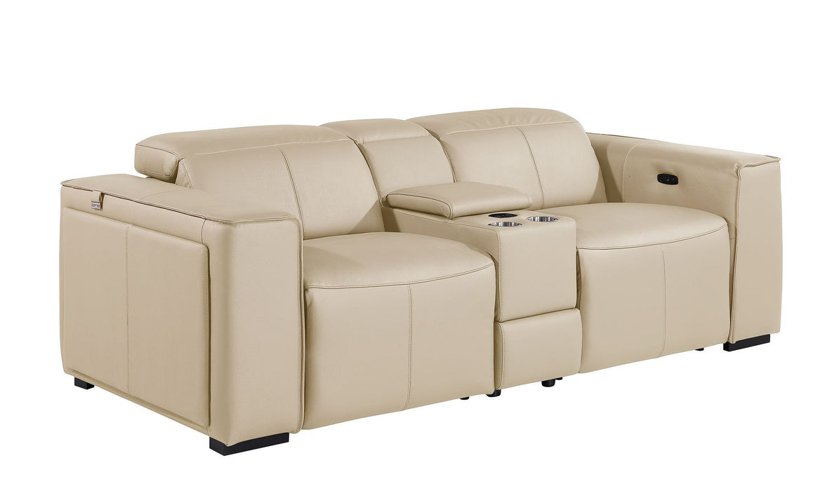 1224 - 3-Piece Modular Power Reclining Loveseat In With 2 Power Recliners & Power Headrests