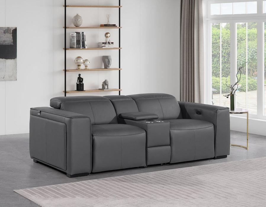 1224 - 3-Piece Modular Power Reclining Loveseat In With 2 Power Recliners & Power Headrests