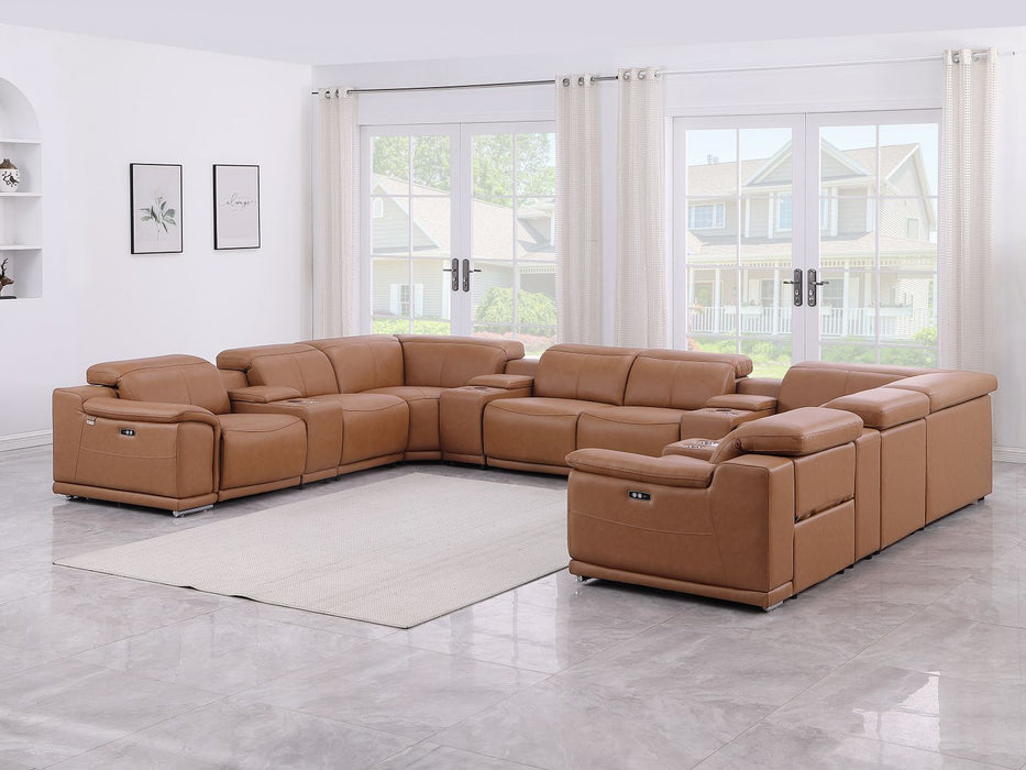 9762 - 12-Piece U-Shaped Sectional Sofa With 4 Power Recliners