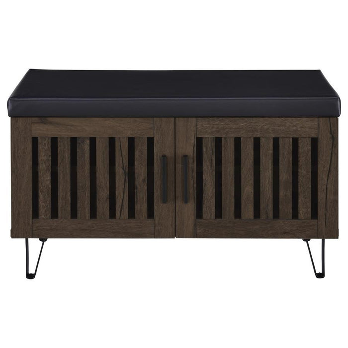 Brixton - 2-Door Padded Entryway Shoe Storage Bench