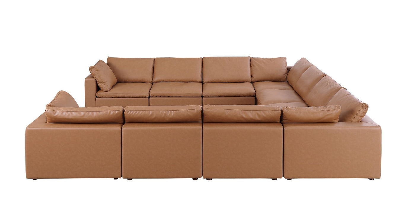 1100 - 10-Piece U-Shaped Sectional In Top-Grain Italian Leather