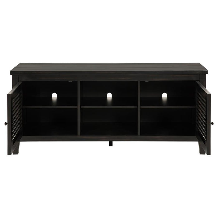 Concord - 2-Door TV Stand Console - Distressed Java