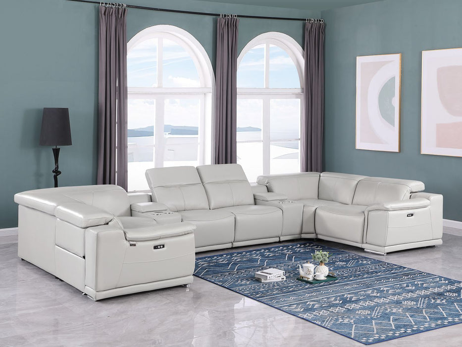 9762 - 8-Piece U-Shaped Sectional Sofa With 4 Power Recliner