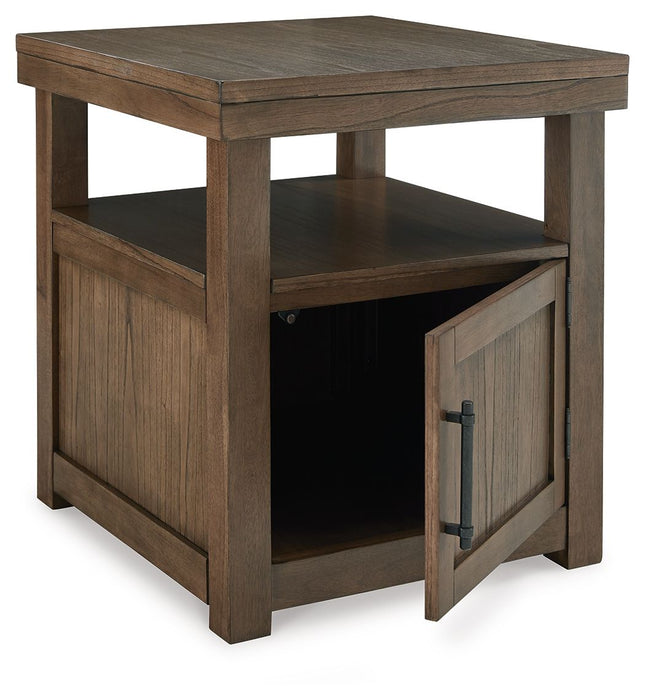 Boardernest - Rectangular End Table - Brown