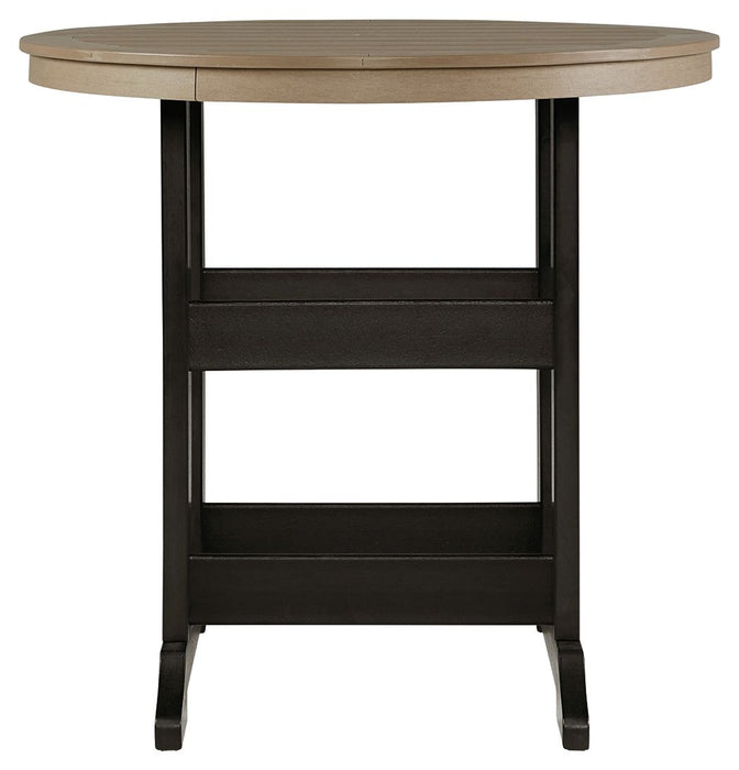 Fairen Trail - 5 Pc. - Dining Set with 4 Chairs - Black / Driftwood
