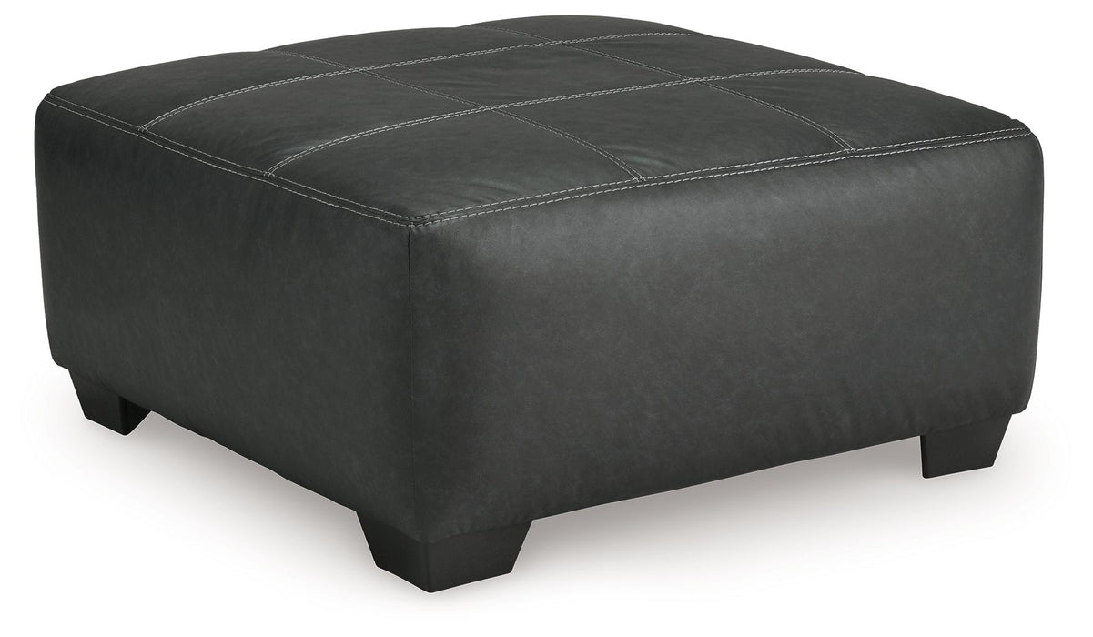 Brixley Pier - Oversized Accent Ottoman - Graphite