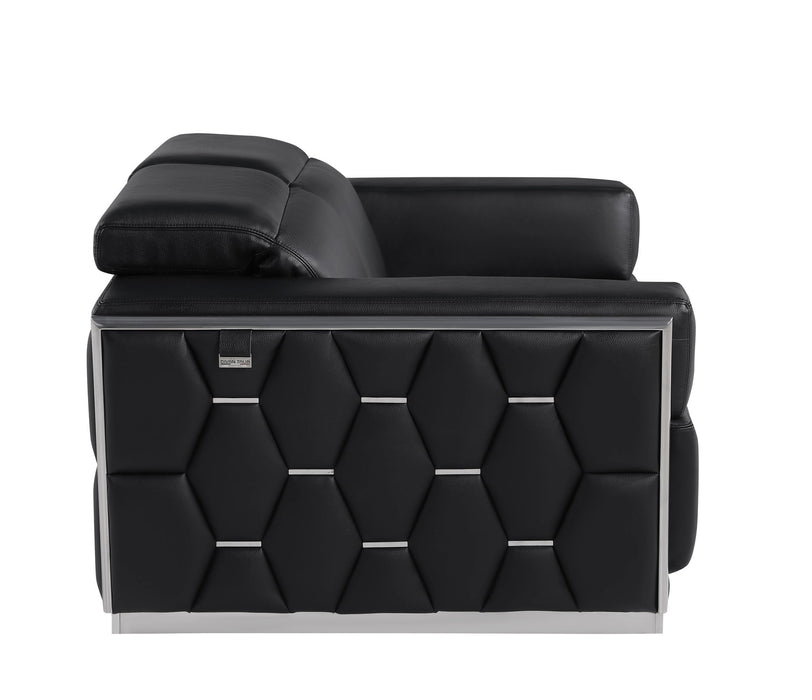 1111 - Leather Loveseat