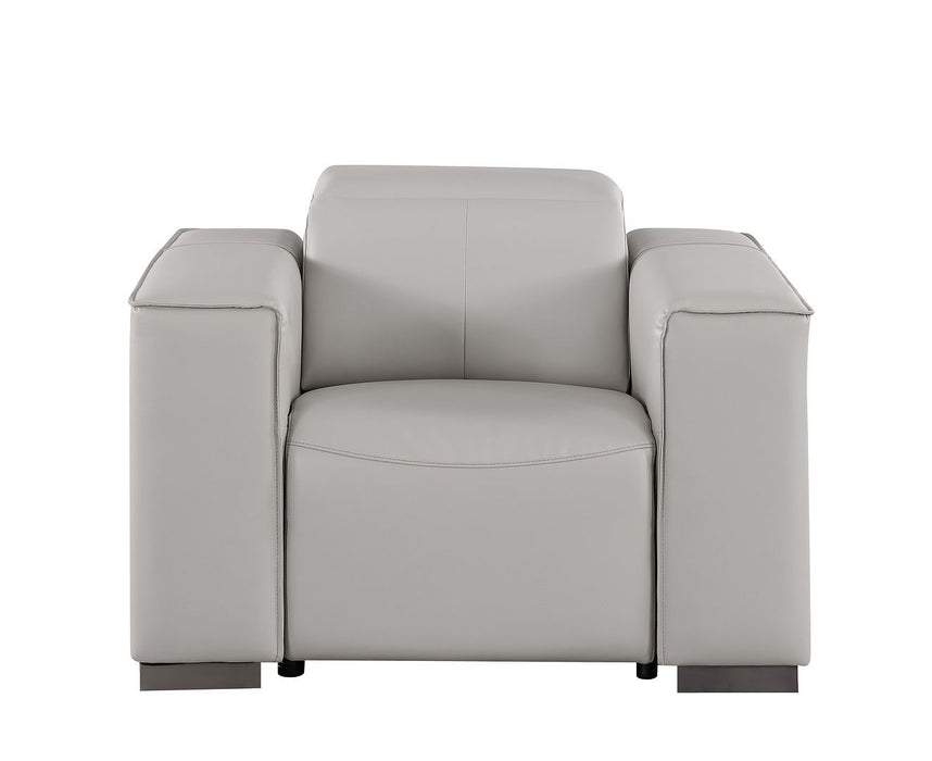 1208 - Leather Power Reclining Chair With Power Headrest