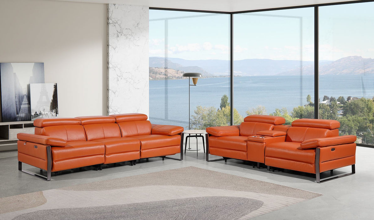 1246 - Modular Power Triple Reclining Sofa And Console Loveseat Set With Power Headrests
