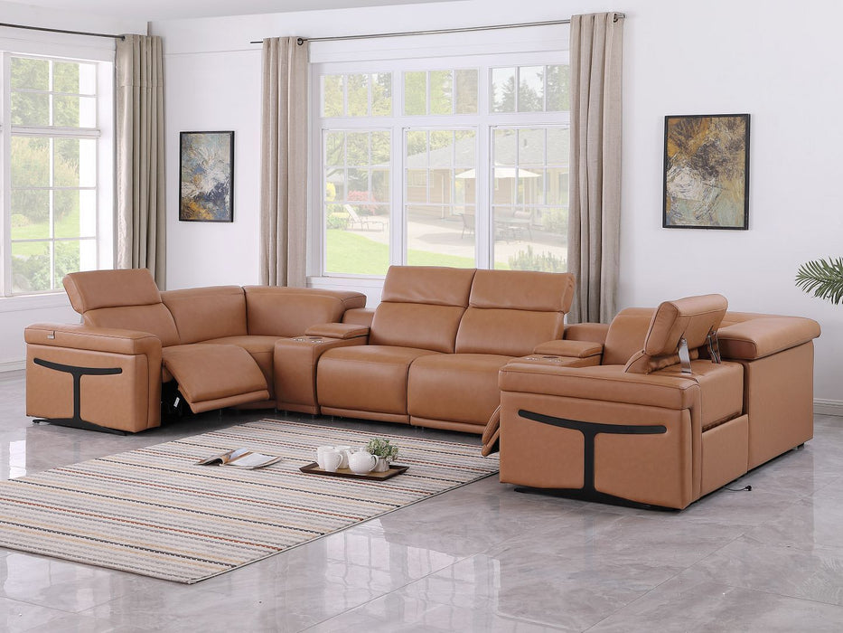 1126 - 8-Piece U-Shaped Sectional Sofa In With 2 Power Recliners & Power Headrests