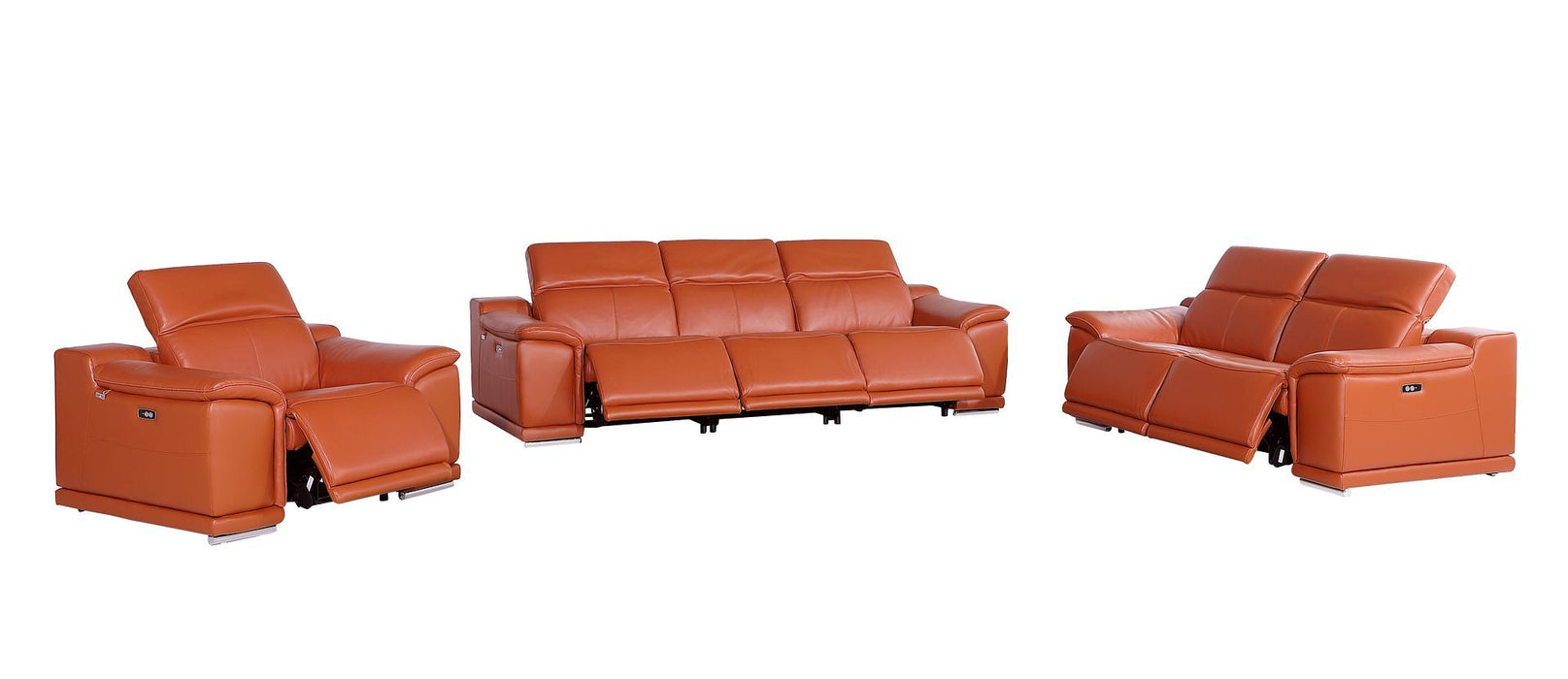 9762 - 6-Piece Modular Power Reclining Sofa, Loveseat And Chair Set With 6 Power Recliners In