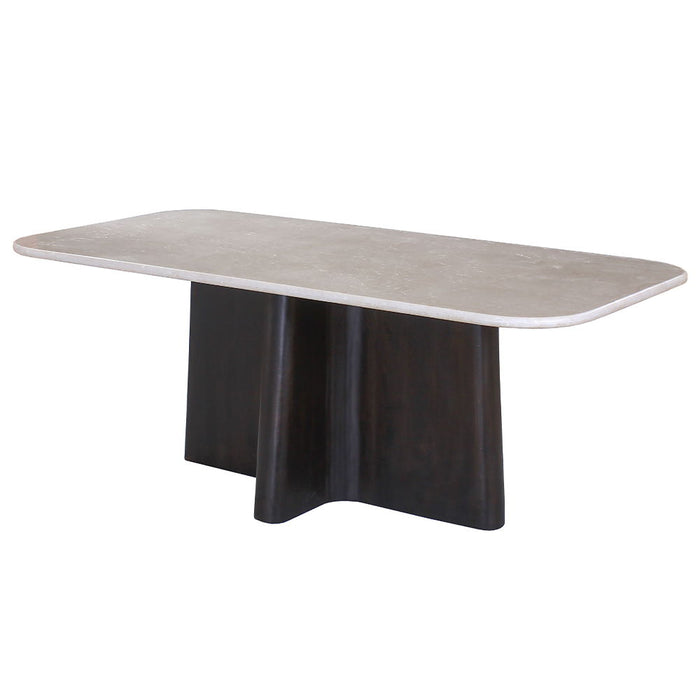 Jacory - Dining Table With Bottocino Marble Top - Espresso