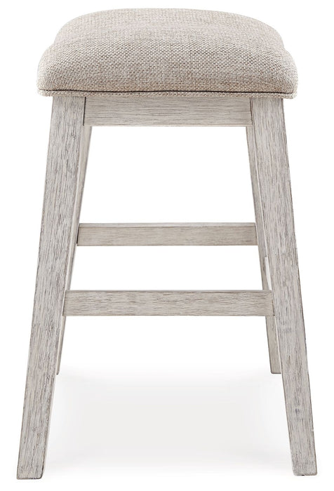 Skempton - Upholstered Stool (Set of 2) - White