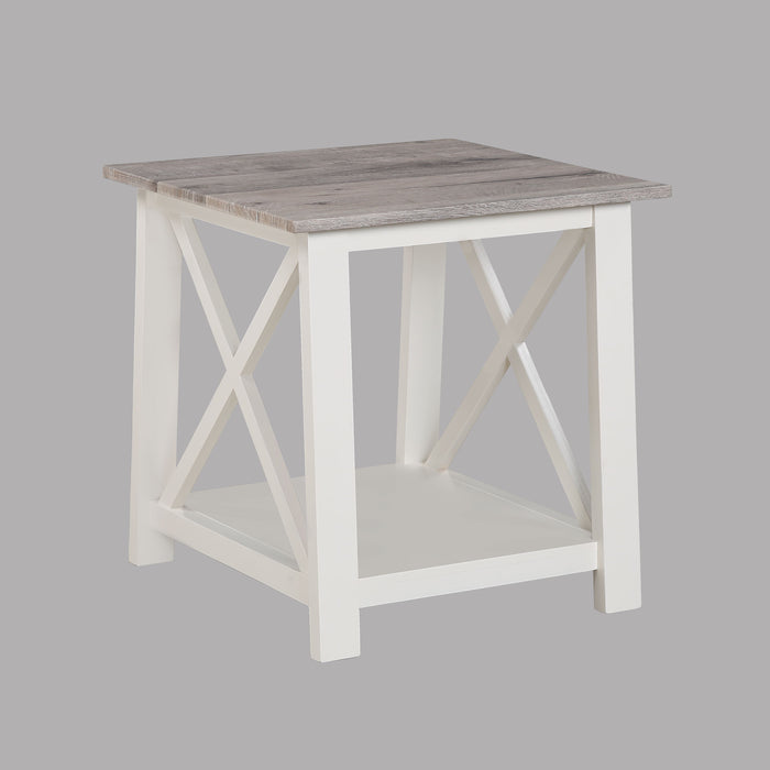 Thelma - 3 Piece Cocktail Set - White / Light Brown